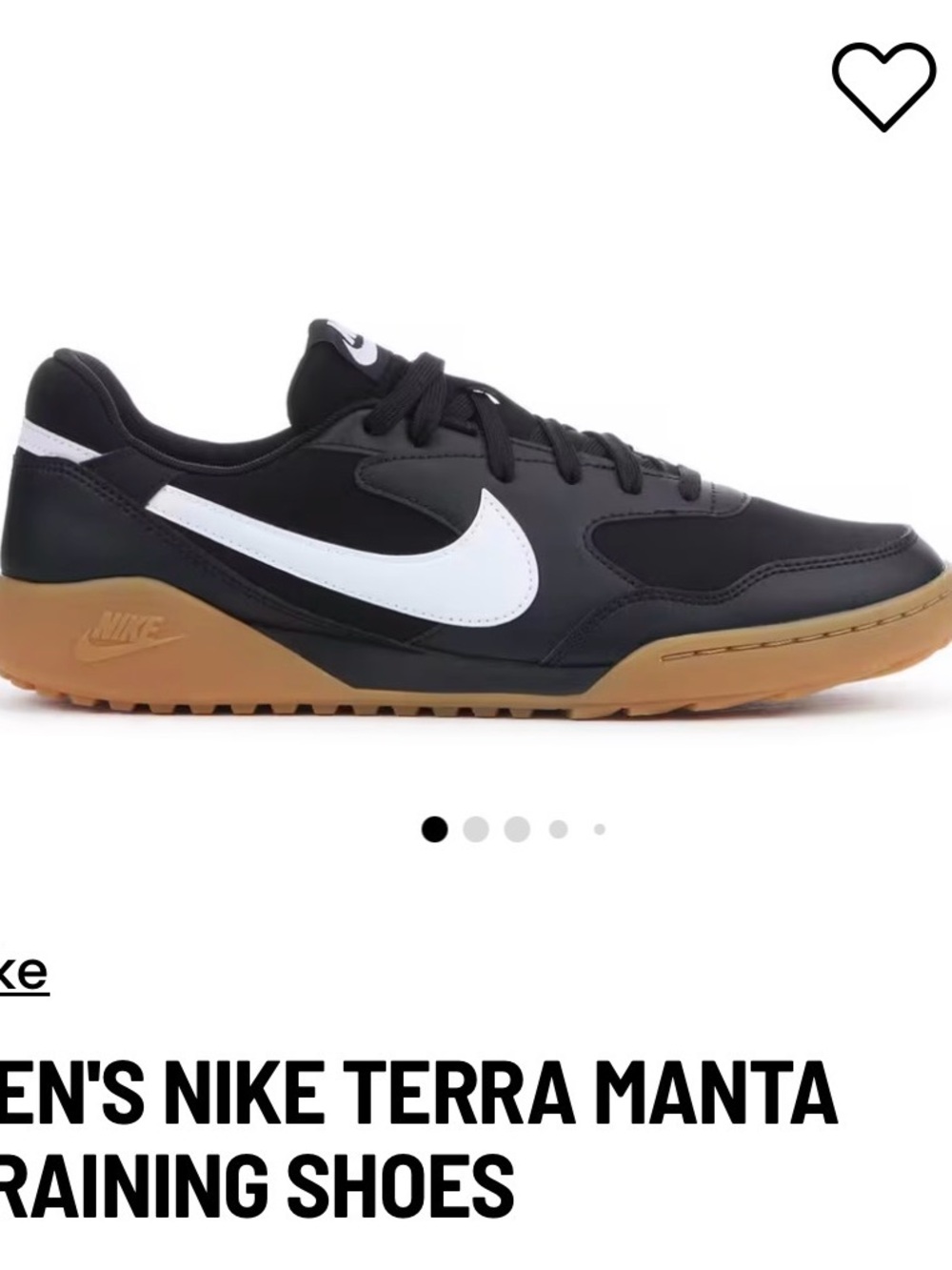 Nike Terra Manta Sneakers - Black/White/Gum